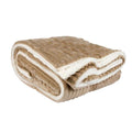 Frazada tipo borrego pequeño color beige